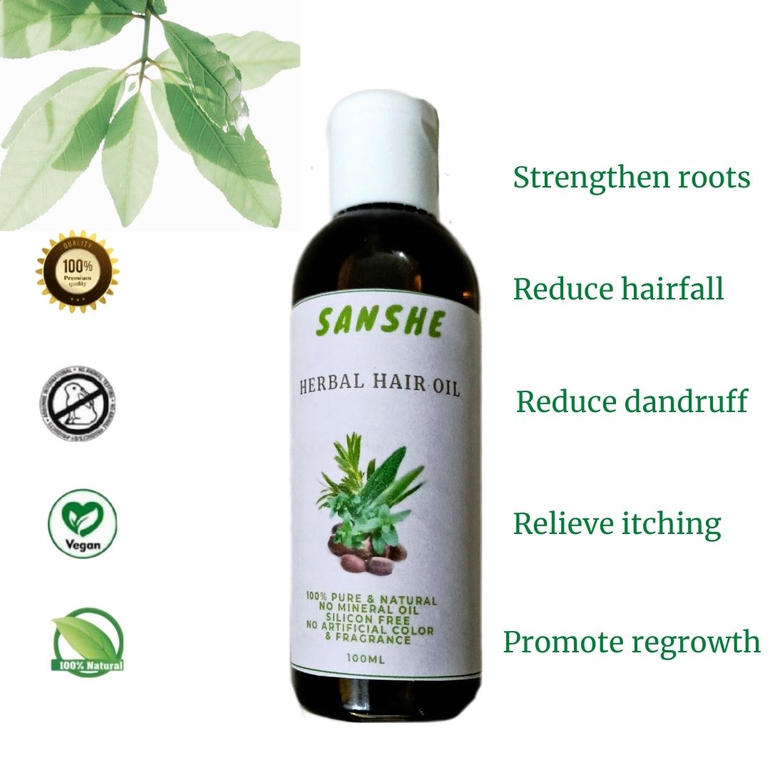 Pure Herbal Hair Oil: Infused Blend, 250ml
