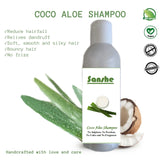 Herbal Hair Oil & Coco Aloe Shampoo Combo: Combat Hairfall, Dandruff (250ml)
