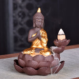 Golden Buddha Backflow Incense Holders | Book Bargain Buy