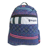 Mufubu Kids Backpack: Checks & Geometric + Pencil Pouch-Book Bargain Buy