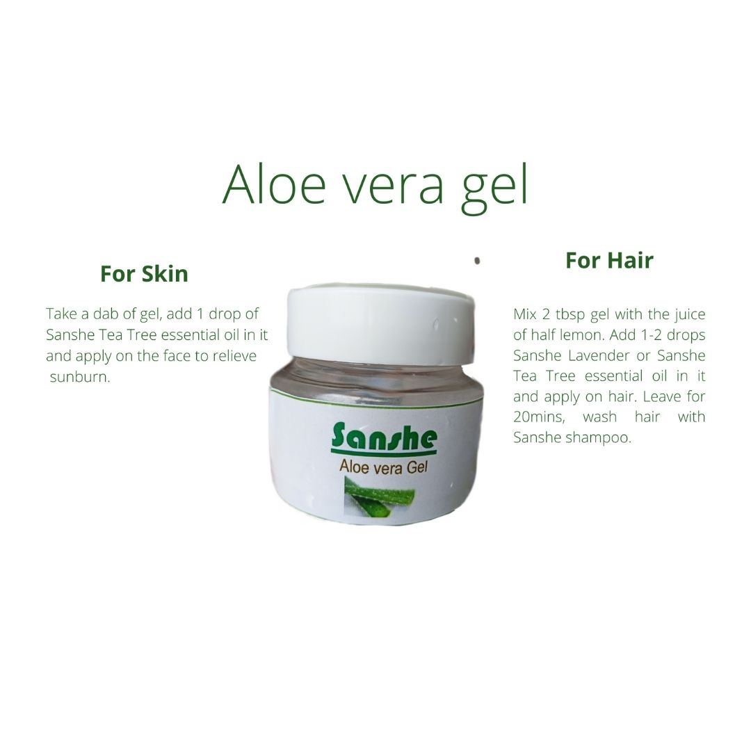 Aloe Vera Gel for Skin and Hair, Transparent, Paraben and Sulphate Free (125g) | Book Bargain Buy