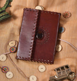 Handsewn Leather Journal with Stone | Book Bargain Buy
