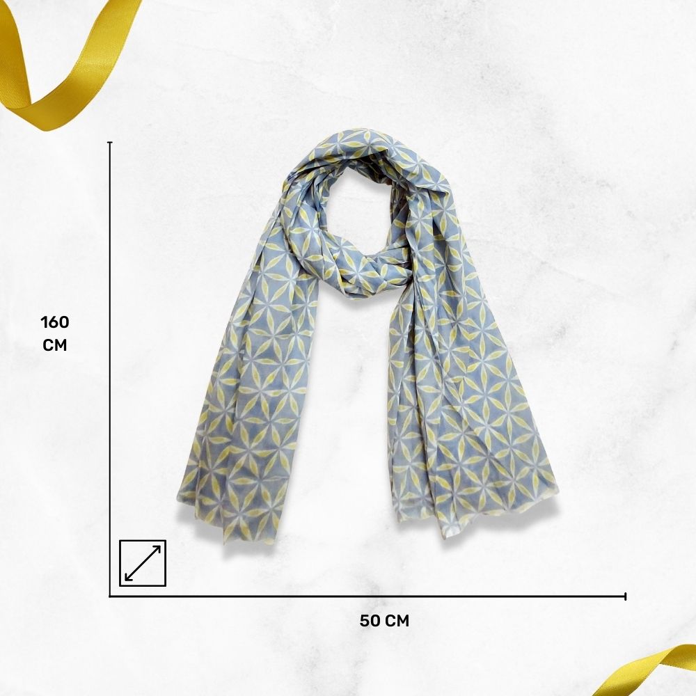 Women's Stylish End Stitched with Floral Printed Scarf (H-160 x W-50 Cms) | Book Bargain Buy