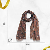 Women's Stylish End Stitched with Floral Printed Scarf (H-160 x W-50 Cms) | Book Bargain Buy
