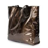 Chic Tote Oversized Handbag - Golden Brown-Book Bargain Buy