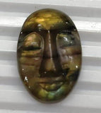 Labradorite Alien Face Carving Semi Precious Gemstone (1 Piece) | Book Bargain Buy