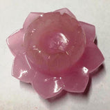 Rose Quartz Flower Carving Semi Precious Gemstone (1 Piece) | Book Bargain Buy