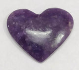 Lepidolite Heart Shape Carving Semi Precious Gemstone (1 Piece) | Book Bargain Buy