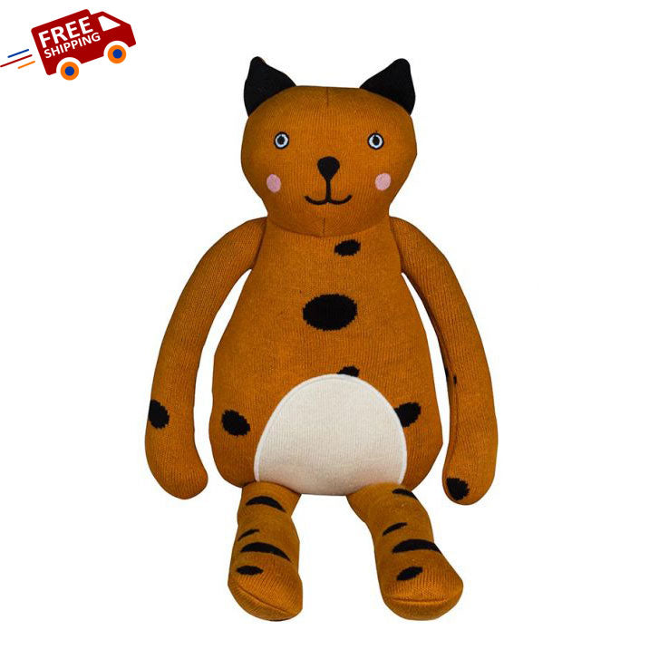 Big Tiger Cotton Knitted Soft Toy for Babies & Kids