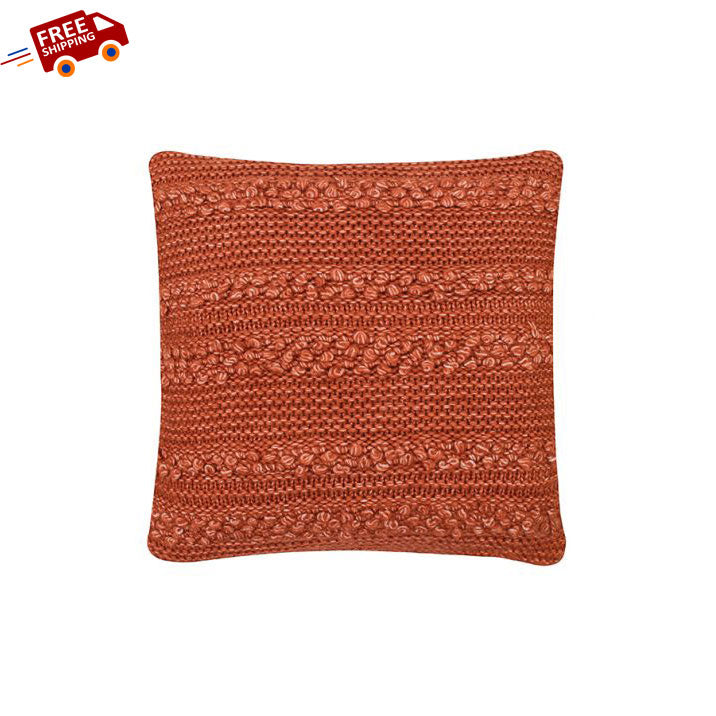 Melon Cotton Knitted Cushion Cover