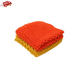 Knitted Pot Holder for Kitchen/Dining Table Set of 2 Color (Light Orange, Yellow) | Book Bargain Buy