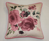 Rose Floral Printed Cushion Cover (16" x 16") | Book Bargain Buy