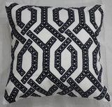 Velvet Appliqué Embroidered Cushion Cover (16