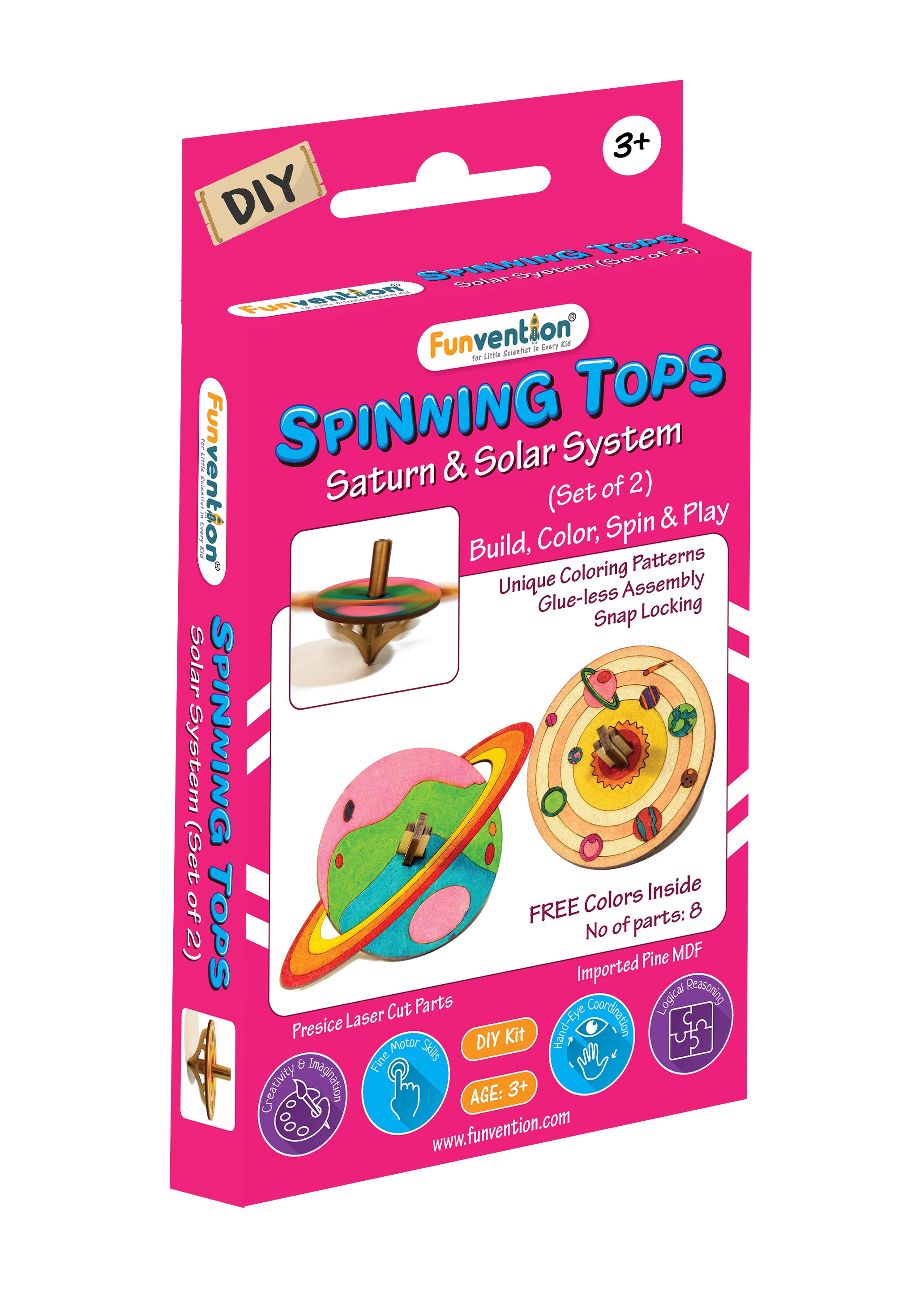 Spinning Tops (Solar System) - Pack of 18 | Book Bargain Buy