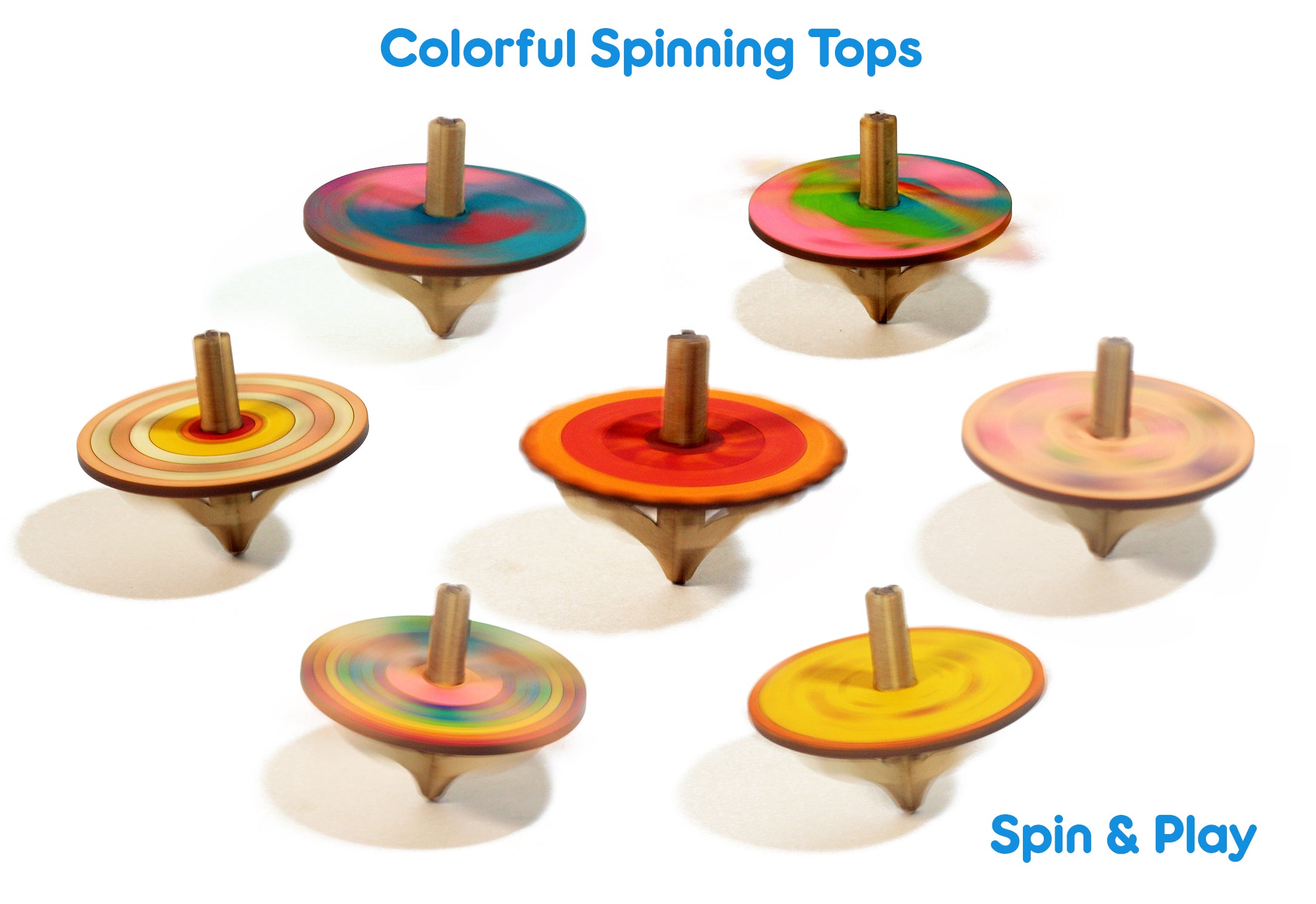 Spinning Top (Solar System + Moon) - Set of 2