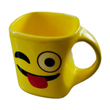 Smiley Face Design Printed Colorful Coffee & Tea Ceramic Coffee Mug - 350 ml (Crazy) | Book Bargain Buy