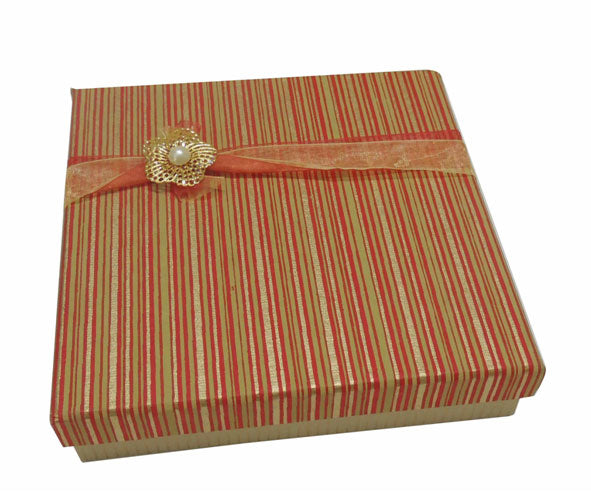 RBS® - Foldable Gift Box with Ribbon 23 x 16 x 10cm ScratchFree® Gift Boxes  For Packaging (1 Pack),Multi-Purpose Gift Boxes For Presents Reuse Gift  Packing Box Decorative Hamper Box (Maroon) :