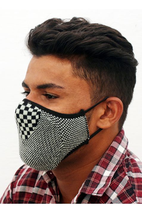 Knitted Mask Stylish Unisex Reusable and Washable Pack of 2 | Book Bargain Buy