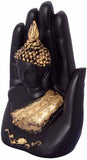 Handcrafted Palm Buddha Showpiece - 10 cm x 6 cm x 15 cm | Book Bargain Buy