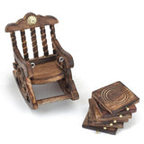 Hand-Made Wooden Chair Coaster (6 Coasters) | Book Bargain Buy
