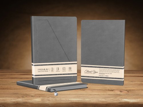 Premium A5 Grey Notebook Diary | Book Bargain Buy