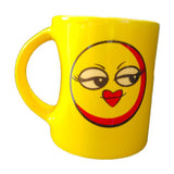 Smiley Face Design Printed Colorful Coffee & Tea Ceramic Coffee Mug - 350 ml (Beauty Girl) | Book Bargain Buy