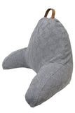 Spanish Grey Cotton Knitted Bedrest Reading Pillow with Arms | Book Bargain Buy