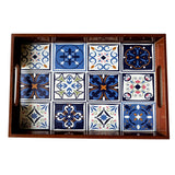 Angira Handicrafts Wooden Serving Tray ( 30 x 20 x 4 cm ) | Book Bargain Buy